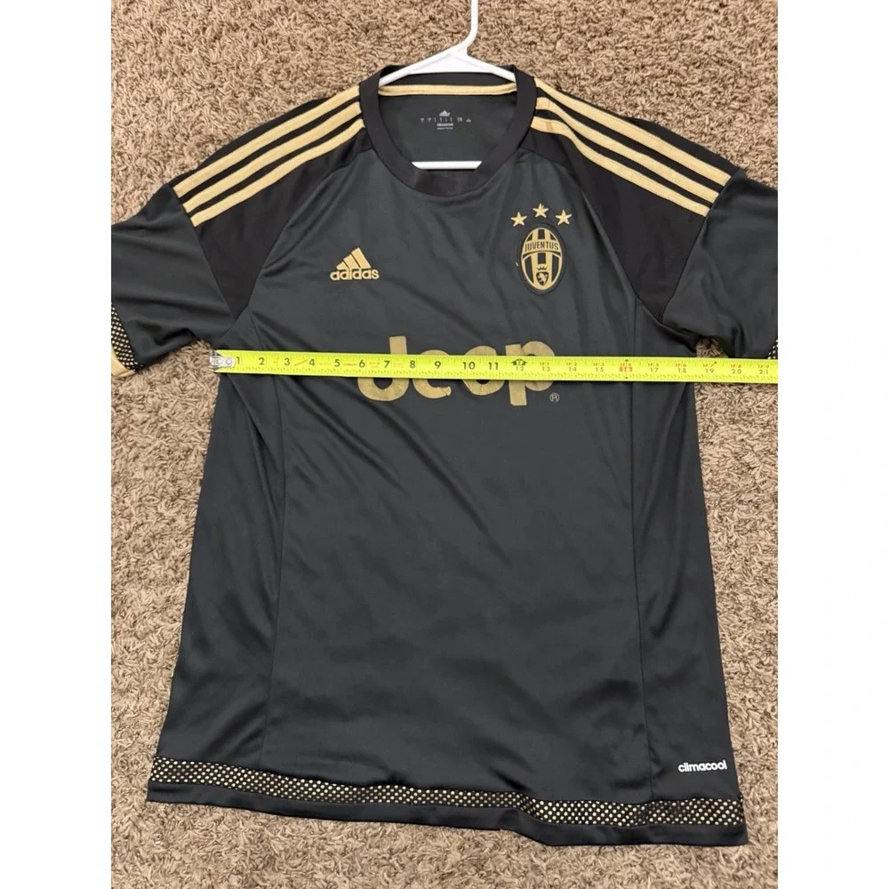 adidas Juventus Mohsen #10 Jersey Football Shirt Black Gold Rare Men's Large